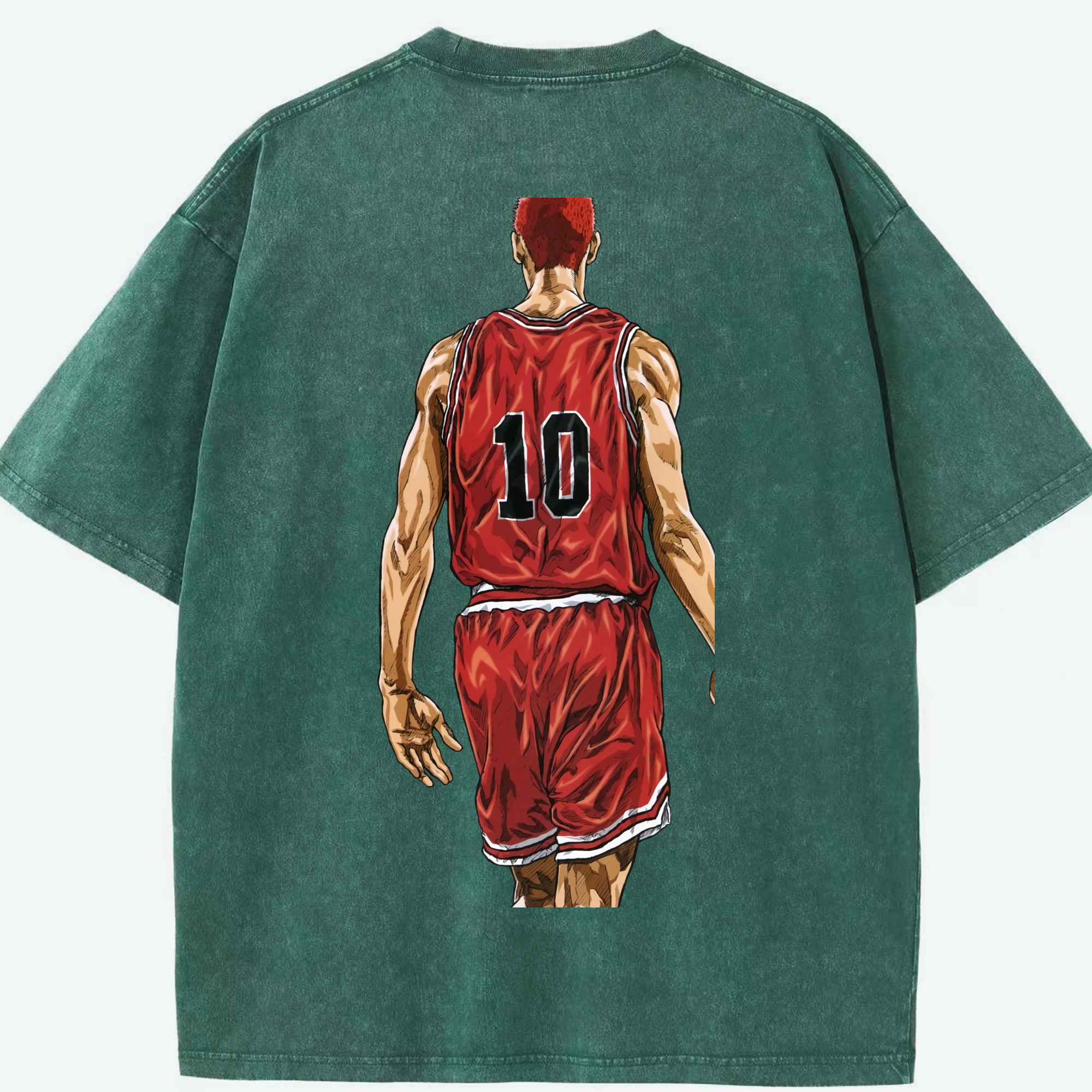 （画像用） SLAM DUNK／スラムダンク 綿100% ヴィンテージ風 半袖Tシャツ（背面プリント）